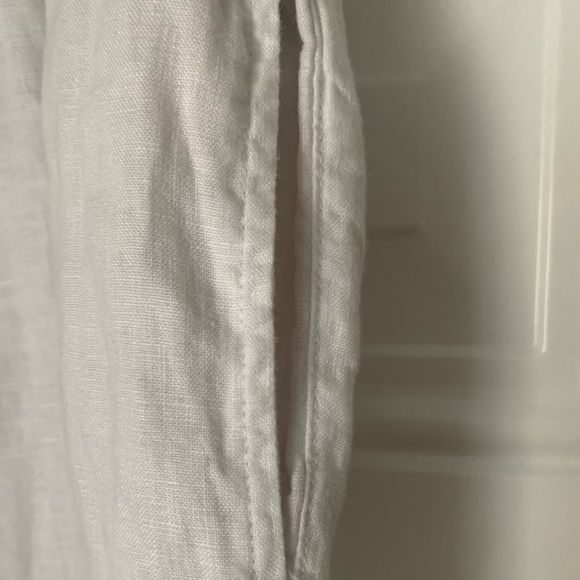 Women’s 100% Linen Drawstring Wide Leg Pants Size M - Picture 5 of 9